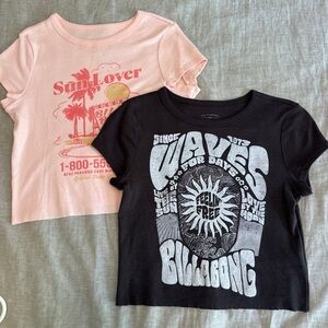 NWOT billabong baby tees